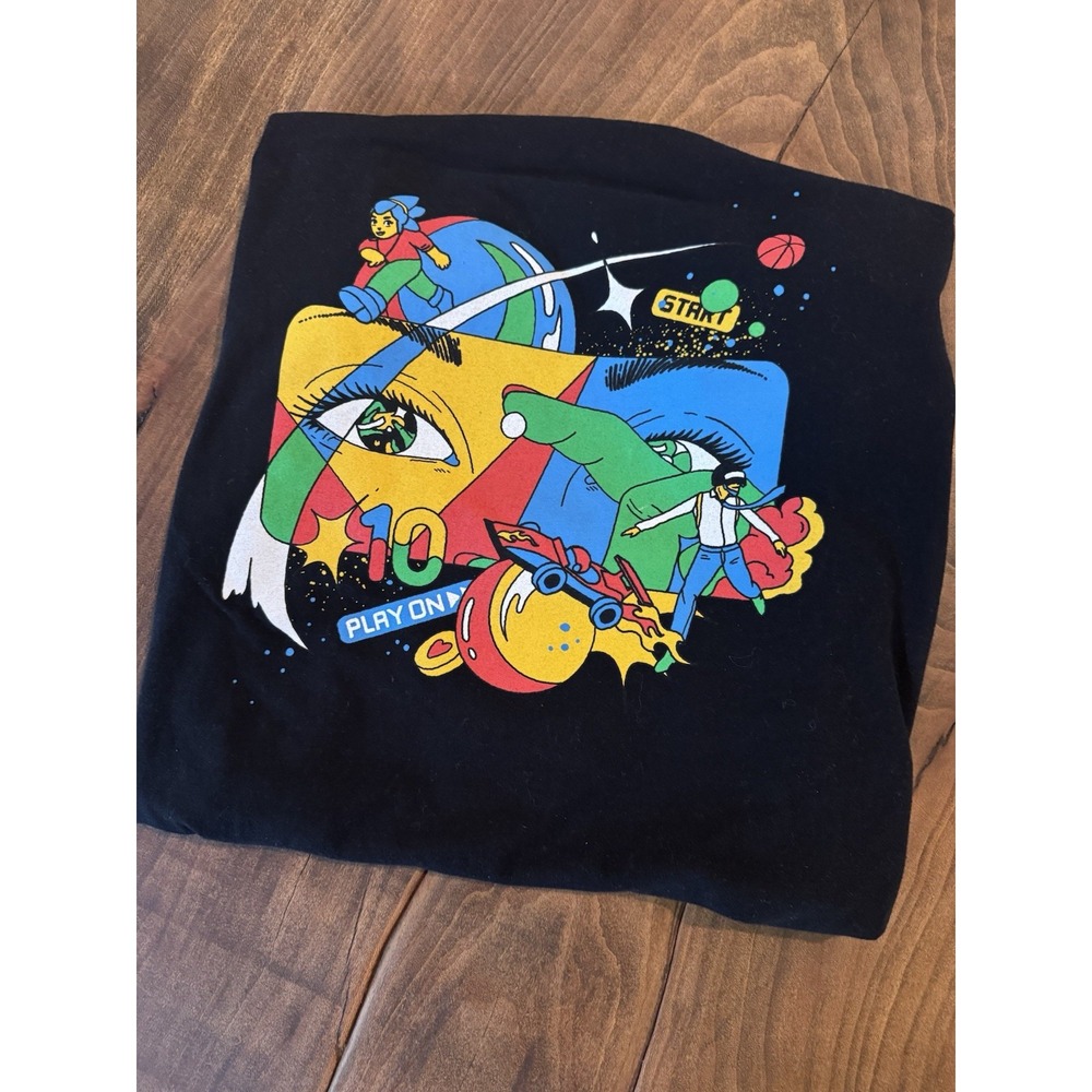 Google Play Graphic T Shirt Exclusive Artwork by Naomi‎ Otsu Limited Ed Mens XL